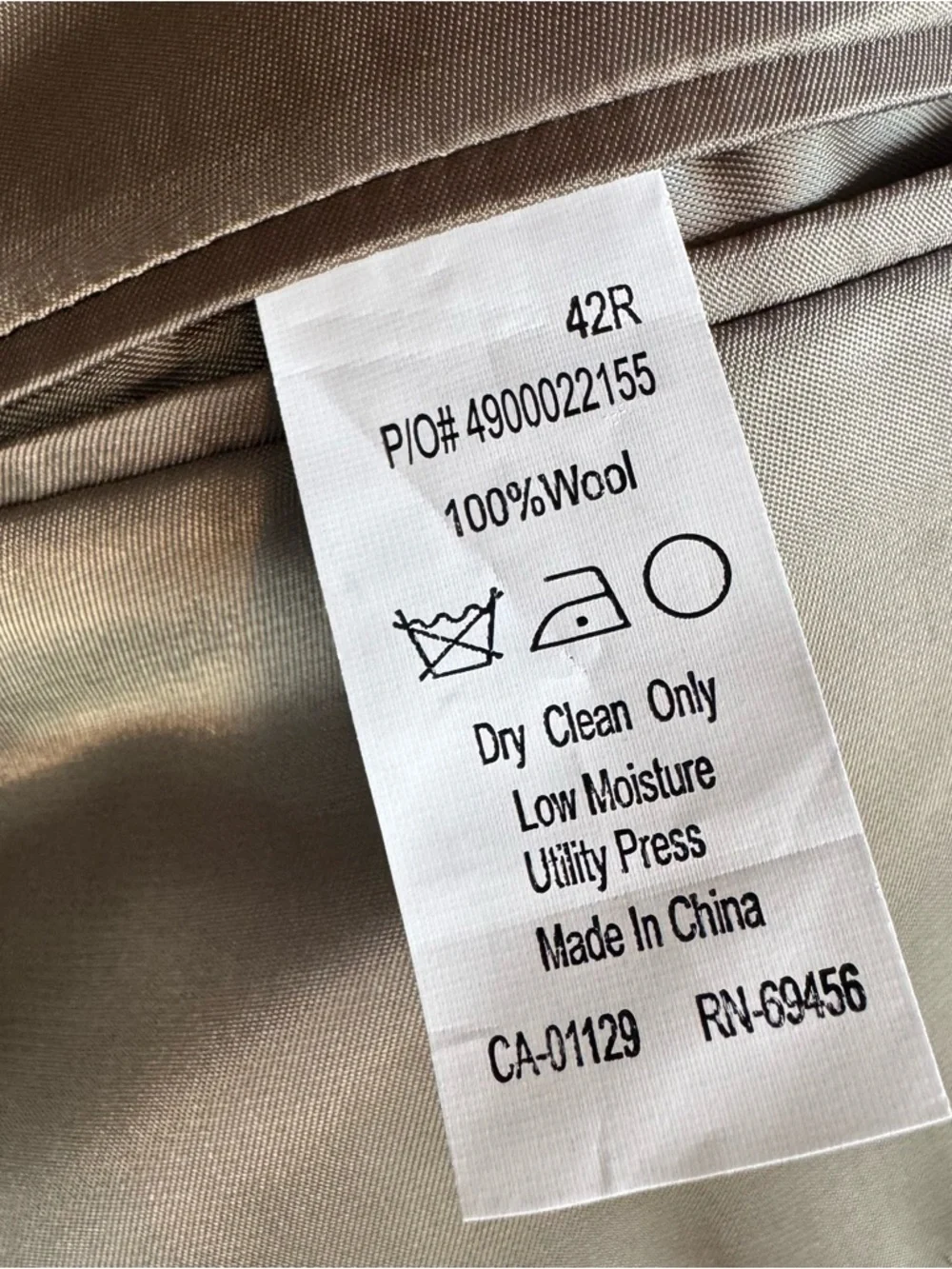 Michael Kors Light Beige Two-Button Sport Coat